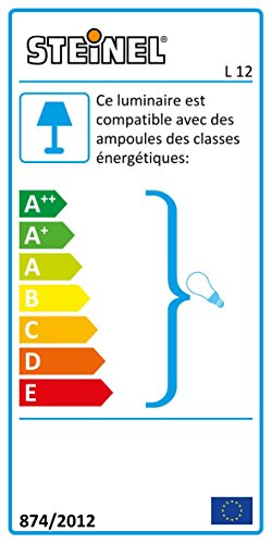 Steinel Sensor-Außenleuchte L 12, Design-Wandleuchte mit 180° Bewegungssensor und 10 m Reichweite, wetterfeste Alu-Blende, E 27 Fassung, Max. 60 Watt, 657918 - 2