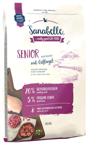 Sanabelle Senior | Cibo secco per gatti anziani a partire da 8 anni | 1 x 10000 g