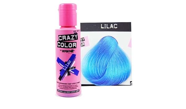 Crazy Colour Lilac 100ml Four Bottles Semi Permenant Hair Dye