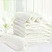Koly 10 Pcs Baby Cotton Washable Reusable Nappy Changing Mat Soft Cloth Diaper Inserts