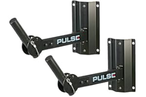 TKWSER Pulse 2 x 50KG HEAVY DUTY ADJUSTABLE WALL SPEAKER STAND BRACKET 35MM PA DISCO DJ*