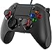 Produktbild PlayStation 4 - PS4 Controller PICTEK Wired Gaming Gamepad PlayStation 4 Joysticks mit Mikrofon und Dual-Vibration-Turbo für PS4 / PS3 / PC (Windows XP / 7 / 8 / 8.1 / 10)/ Android / Steam-Schwarz