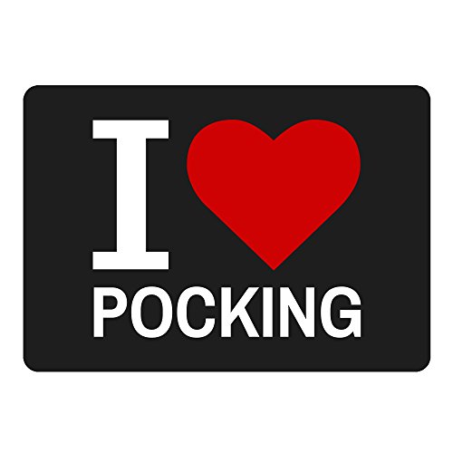 Preisvergleich Produktbild Mousepad Classic I Love Pocking schwarz