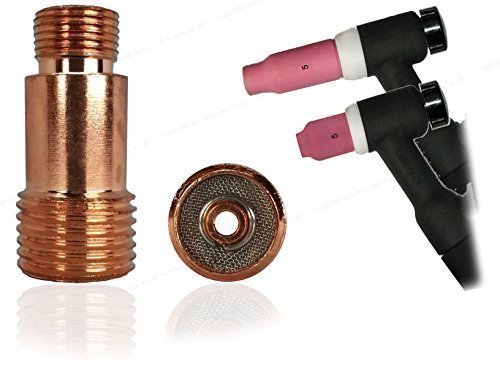 1 Stück 1,6-3,2mm Spannhülsengehäuse kurz Stubby Gaslinse SR-17/18/26 für Gaslinsen SR-9 Umbau WIG/TIG