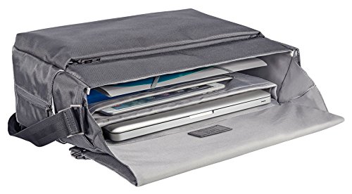 Leitz  Leichte Business Messenger-Tasche f  r 15 6 Zoll Laptop  Smart Traveller  Polyester Metall Leder  Complete  Silber  60190084