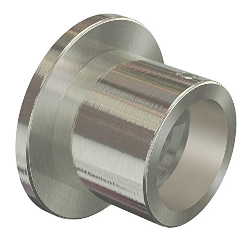 Flairdeco 11042001-0239 Wandlager für Gardinenstange 20 mm Durchmesser, Edelstahl-Optik aus Metall / Packungsinhalt 2 Stück