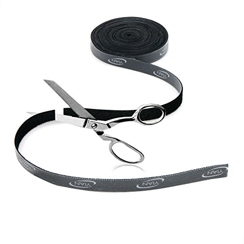 YIAN 5m Klettband Zuschneidbar Wiederverwendbar Kabelschlauch Kabelkanal Kabelbündel Kabelmanager - 2