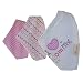 Lovely Feeding Bandana Bibs for Babies and Toddlers Set of 3( I love mommy )