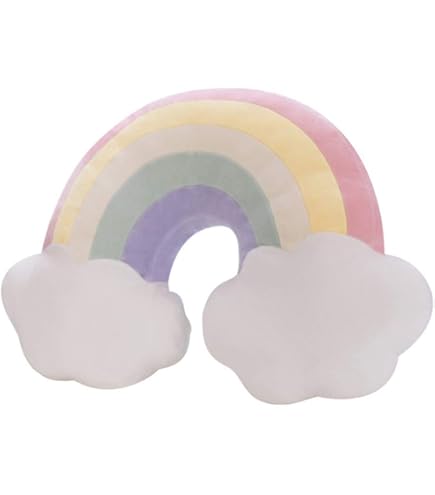 Cuscino Peluche Pride Arcobaleno MIJOMA - Morbido 100% Poliestere Double Face Per Diffondere Gioia E Amore