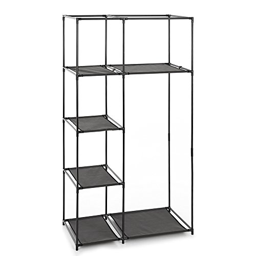 IKAYAA Faltschrank Stoffschrank Kleiderschrank mit Kleiderstange 160 x 90 x 45cm INS20489 - 3