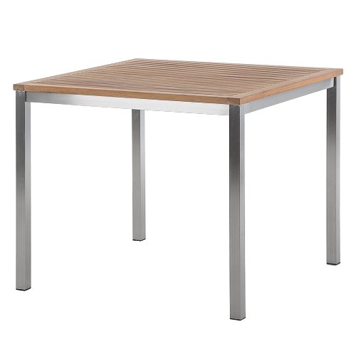 Preisvergleich Produktbild Trendy-Home Edelstahl 90x90 Tisch braun