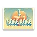 Produktbild 2 x War Ich in Hong Kong Vintage Vinyl Aufkleber Reise Gepäck # 7269 - 25cm/250mm Wide