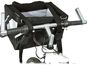 PET LIFE 'Fur-Cycle' 2-in-1 Bicycle Bike Attachment Soft Folding Fashion Travel Pet Dog Carrier Crate, One Size, Black