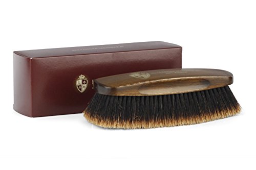 Langer & Messmer Exclusive Spazzola per scarpe | Spazzola lucidante fatta di crine di cavallo particolarmente morbido