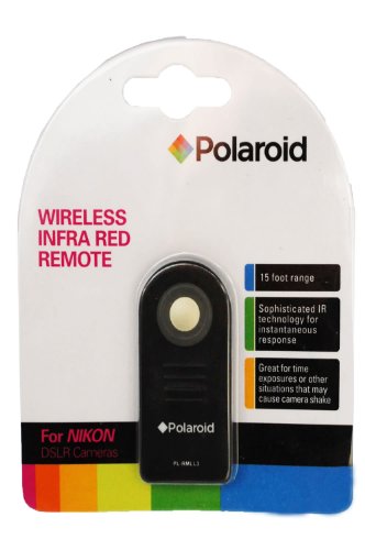 T l commande infrarouge sans fil de Polaroid avec tui de protection pour Nikon SLR D40 D40X D50 D60 D70 D70S D80 D90 D3000 D5000 D7000 D5100 Coolpix P7000 P6000 N65 N75 8400 8800 Remplacement de ML-L3 T l commande infrarouge sans fil de Polaroid avec tui de protection pour Nikon SLR D40 D40X D50 D60 D70 D70S D80 D90 D3000 D5000 D7000 D5100 Coolpix P7000 P6000 N65 N75 8400 8800 Remplacement de ML-L3