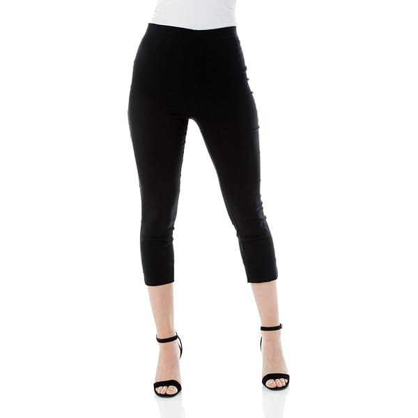 thumbnail image 2 of Women's Summer Crop Jeggings, Stretch Denim Capri 3/4 Length, Sizes 4-18, High Rise 2 of 4