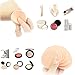 30 Pcs Round Makeup Cosmetics Sponge Facial Powder Puff Blush Foundation Applicator Powder Puff Beauty Tool Skin Color