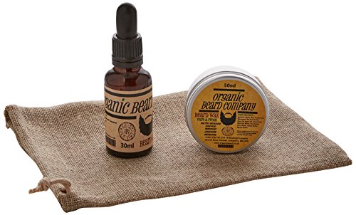 Organic Beard Pure and Fresh Pack Beard Oil 30 ml/Beard Wax 50 ml