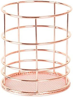 ESOONS Rose Gold Storage Box For Home Decor Storage Organise Storage Basket Rectangular Sundries Desktop Storage Basket