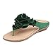 Produktbild VJGOAL Damen Sandalen, Dame Mädchen Hübsche Blumenschuhe Flip Flops Lässige Sommer Strand Wohnung Sommer Sandalen Frau Geschenk (39 EU, Grün)