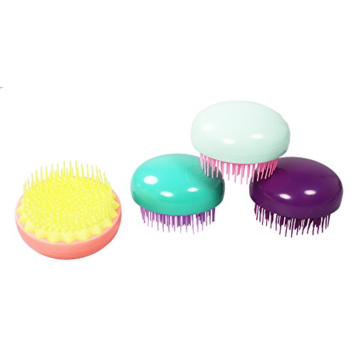 COM-FOUR® Professionelle Runde Haarbürste zum Entwirren und Entknoten von Haaren