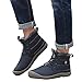 Produktbild TianWlio Stiefel Frauen Herbst Winter Schuhe Stiefeletten Boots Herren Schneeschuhe Wasserfeste Booties Stiefeletten Winter Warme Schuhe Dunkelblau 39