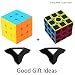 Produktbild MerryNine Professional Speed Cube 3x3x3, Durable Smooth Puzzle Toys Portable for Adults (Standard) (2 pack 3x3 and 3x3)