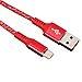 Produktbild Zhuhaimei,1m Polyamid-Kabel für USB-Daten-Sync-Übertragungskabel(Color:ROT,Size:1PC)