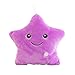 Bright Light up Colorful Glowing LED Luminous Star Plush Pillows Cushions Toys Kid's Cosy Soft Relax Gifts (White)