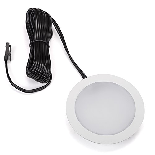 Preisvergleich Produktbild SO-TECH® LED Einbaustrahler Giulia Möbeleinbauleuchte Einbauleuchte Spot Ultraslim / 12V / 3W / neutralweiß - 4000K / 65 x 12 mm / Gehäuse weiß