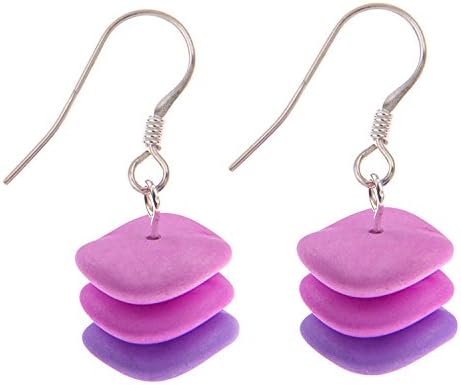 Purple Wave Earrings