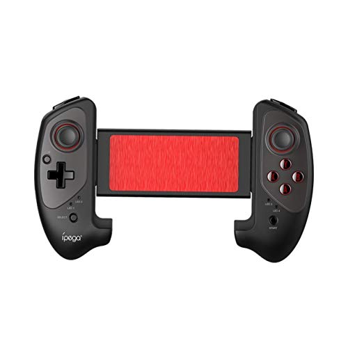 Preisvergleich Produktbild Teleskop Gaming Joystick Gamepad, justierbarer Bluetooth Wireless Game Griff Gaming-Controller für Android iOS Smartphone Tablets / PC Smart TVs / TV-Boxen (Black & Red)