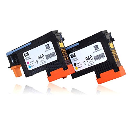 Hrph Neuer 940 Druckkopf Schwarz / Gelb C4900A + Cyan / Magenta C4901A für HP 8000 8500