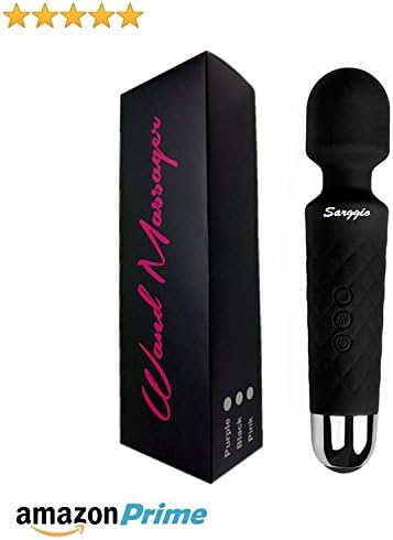 Handheld Electric Body Massager - USB Charging, very quiet with medical grade silicone and waterproof - perfect for use in the bath! (Black)