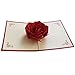 Produktbild display08 Elegante Papier Craft 3D Rose Karte Jahrestag Muttertag Geschenk – Rot
