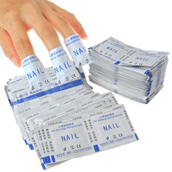 50 x Aluminium Finger Nail UV Art Soak Off Gel/ Acrylic/Shellac Removal Foil Wraps