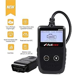 Autmor OBD II Auto Diagnóstico de Coches OBD2, OBD Lector de Código con Pantalla LCD Escáner de Códigos de Vehículos para Lecturar y Borrar de DTC, Herramienta de Diagnostico de Coches Portátil