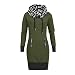 Produktbild JYJM Abendkleider lang Winterschuhe Damen Plus Größe Frauen Langarm Brief Print Kragen Mit Kapuze Casual Dress Damen Vintage Cap Sleeves Rockabilly Swing Kleider Retro Hepburn Stil Cocktailkleid