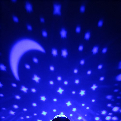 SOLMORE LED Sternenhimmel Projektor Sternenlicht Nachtlicht Sterne Star Diamanten Licht Romantische Nacht Lampe Beleuchtung 3 Austauschbare Film (Stern himmel ,Happy Birthday ,Sea World) USB/Batteriebetrieben für Kinder Baby Weihnachten Geburtstag Geschenk Zimmer Deko schwarz - 3