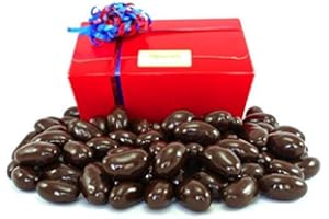 DAFFY-DOWN-DILLY CONFECTIONERS Dark Chocolate Brazil Nuts gift box - 1kg of delicious Brazil nuts in chocolate, the gift of dark chocolate Brazil nuts