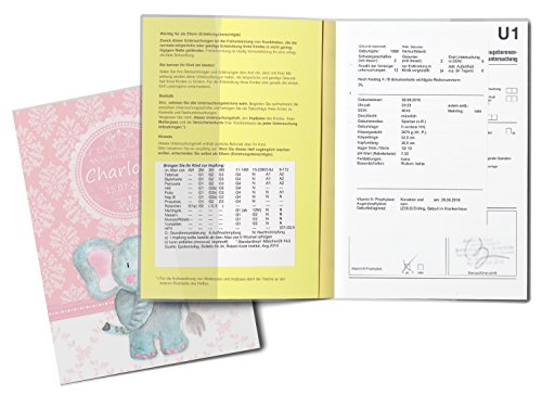 U-Heft Hülle SET rosa Little Lady Untersuchungsheft & Impfpasshülle personalisierbar - 3