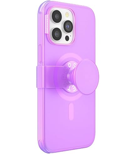 PopSockets PopCase PlantCore MagSafe Pour IPhone 15 Pro Max - Coque Biodégradable à Base De Plantes Avec PopGrip Interchangeable (Noir Translucide)