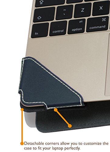 Broonel London – Profile Series – Luxus-Laptop aus blau Leder für Dell Chromebook 13 2017 - 5