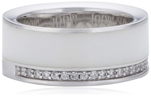 Joop Damen-Ring Epoxy Zirkonia weiss 925 Sterling Silber Gr. 55 (17.5) JPRG90653B550