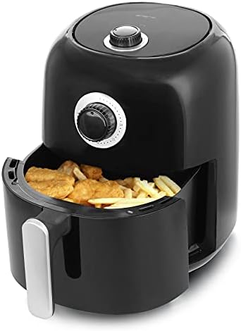 Friggitrice smart ad aria calda Emerio AF-125770 senza olio aggiuntivo, frittura più sana, 3 l di capacità, alloggiamento che non si scalda dall’esterno, senza BPA, riscaldamento rapido, 1450 watt