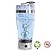 Produktbild Weideworld Tragbare selbstrührende Tasse für Kaffee Tee Obstsaft Protein Shaker Mehrzweckmischer Tornado Mixer 450ml Rühren Cup(Silber)