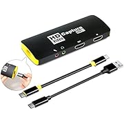 Mirabox Game Capture Card USB3.1, Stream and Record in HD 1080P60, for PS4/PS5/Webcam/DSLR/Xbox, Superior Low Latency Technology,Mic In & Audio Out,Support Windows, Mac OS X,Plug and Play