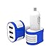 Produktbild Drei-Port Schnelle USB-Auto-Ladegerät Zigarette Ladegerät für Apple Smartphones iPhone iPad iPod Android iOS Tischgeräte