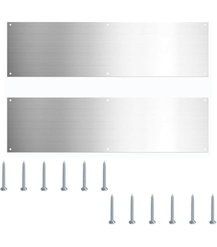 Protector De Empuje Para Puerta En Latón Macizo - 300x80 Mm, Estilo Victoriano, Incluye Tornillos