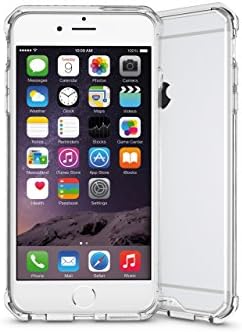 Ensyu Transparent Crystal Clear TPU Acrylic Case for iPhone 6 Plus, Anti Slip Grip Bumper Shock-Absorption Anti Scratch Skin Cover Drop-Protection Corner Protection Hard PC Back Protector for 6s Plus
